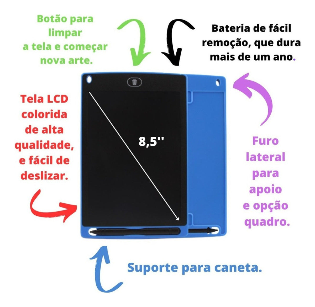 #08 Tablet Lousa Mágica - LCD Screen