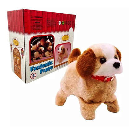 #13Cachorro Brinquedo De Pelúcia Pula Anda Late Da Cambalhota
