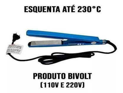 #15 Chapinha Profissional 230°C Bivolt - Prancha Titânio