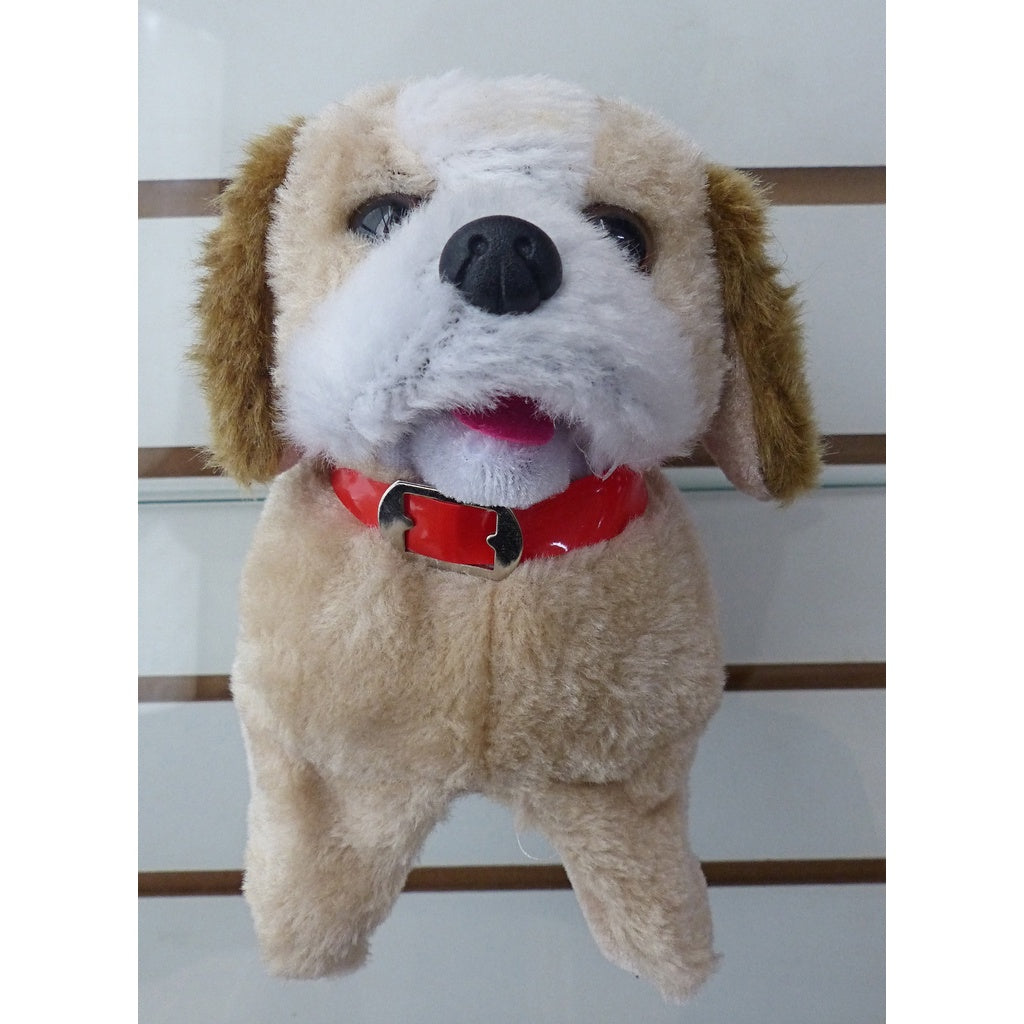 #13Cachorro Brinquedo De Pelúcia Pula Anda Late Da Cambalhota