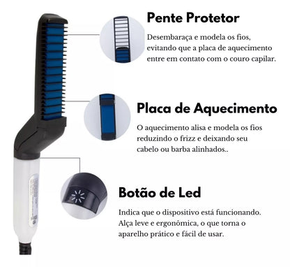 #17 Alisador Barba E Cabelo Masculino -  Men's Beard