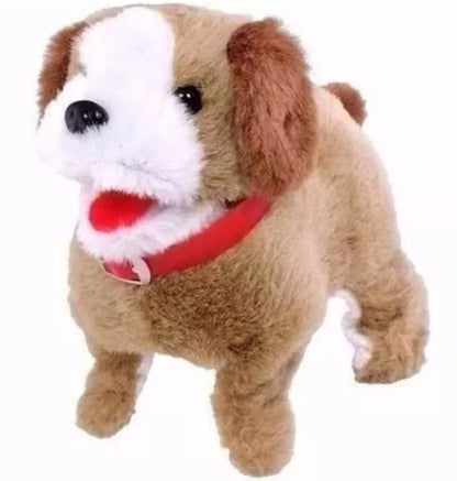 #13Cachorro Brinquedo De Pelúcia Pula Anda Late Da Cambalhota