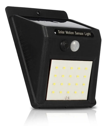 #09 Luminária Solar Arandela 30 Leds Parede Com Sensor Presença