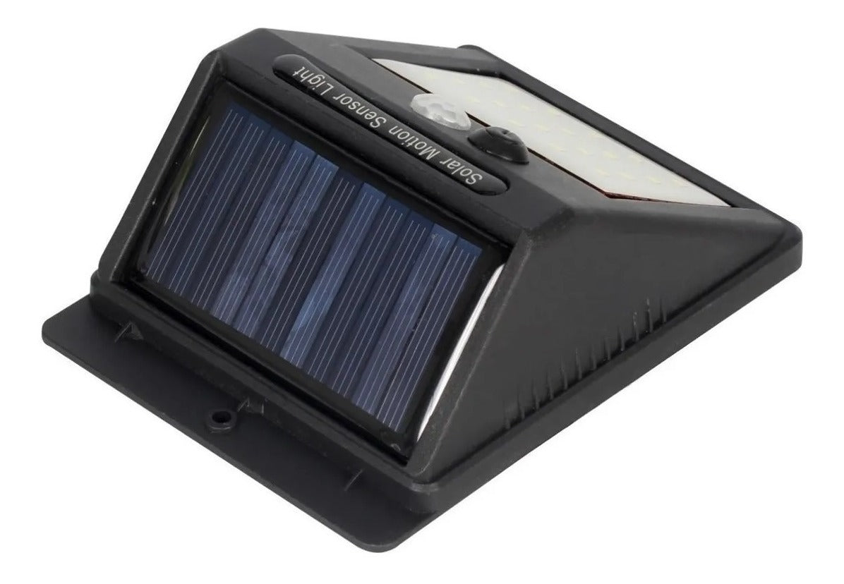 #09 Luminária Solar Arandela 30 Leds Parede Com Sensor Presença