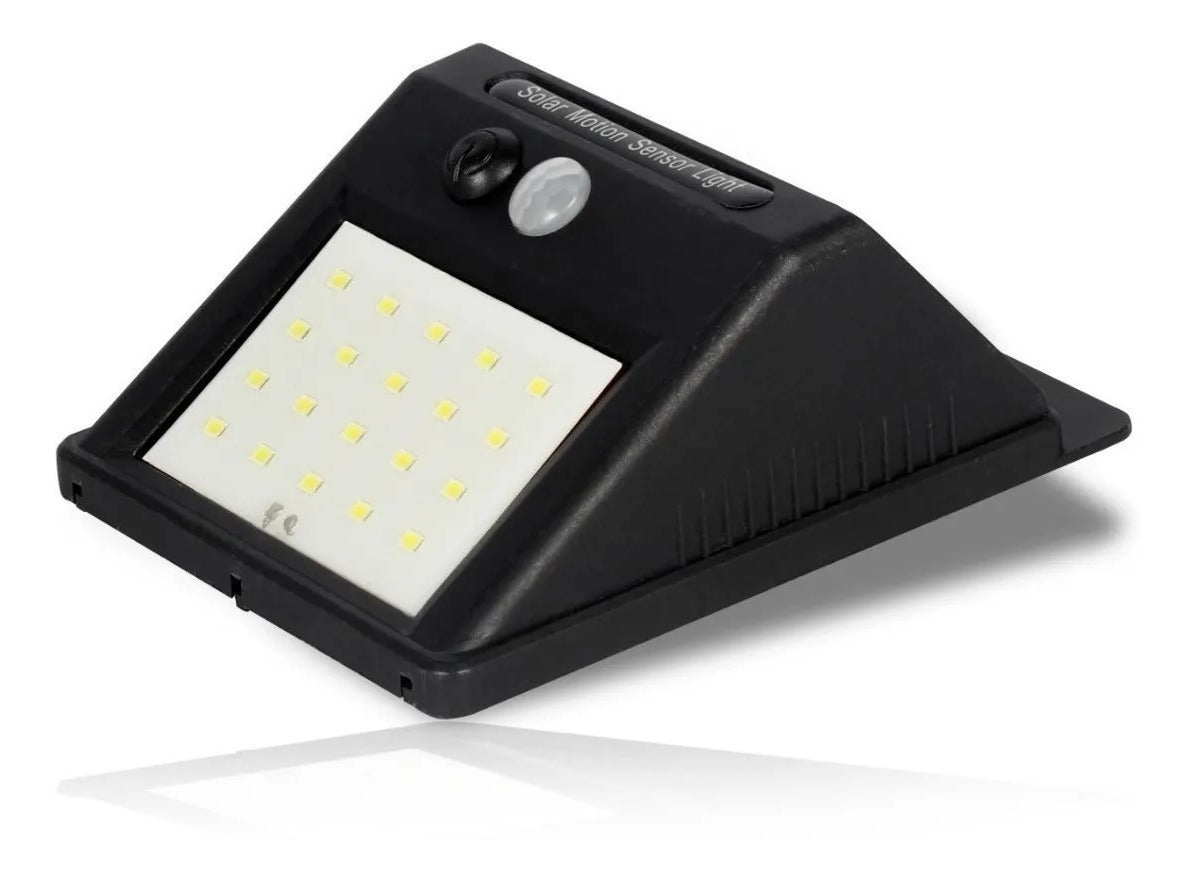 #09 Luminária Solar Arandela 30 Leds Parede Com Sensor Presença