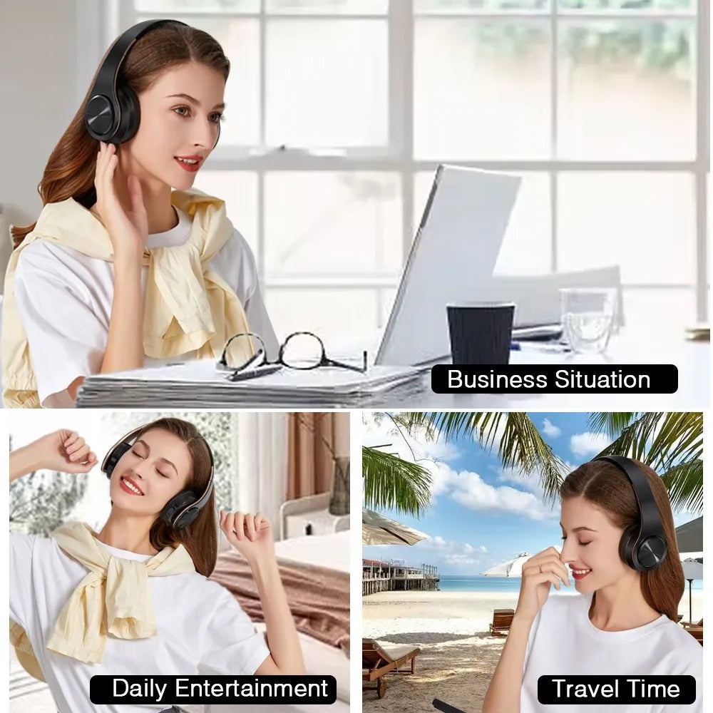 #42 🎧Fones de ouvido estéreo de alta fidelidade Bluetooth🎶