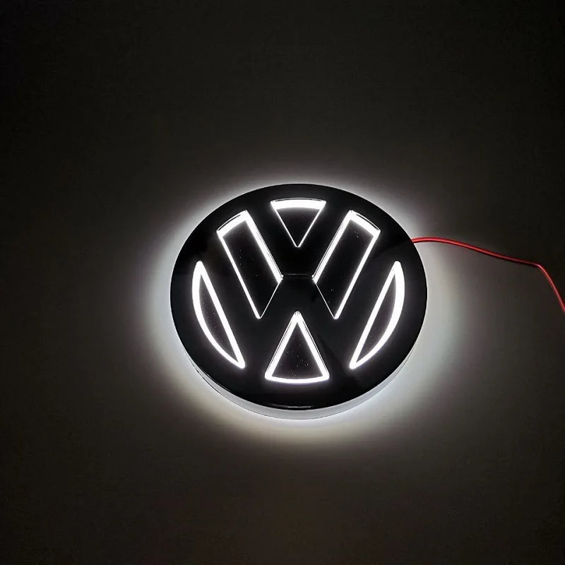 #39 🚗✨ Ilumine Seu VW: Luz de Logotipo LED Emblema 5D Universal! 11cm x 11cm ✨🚗