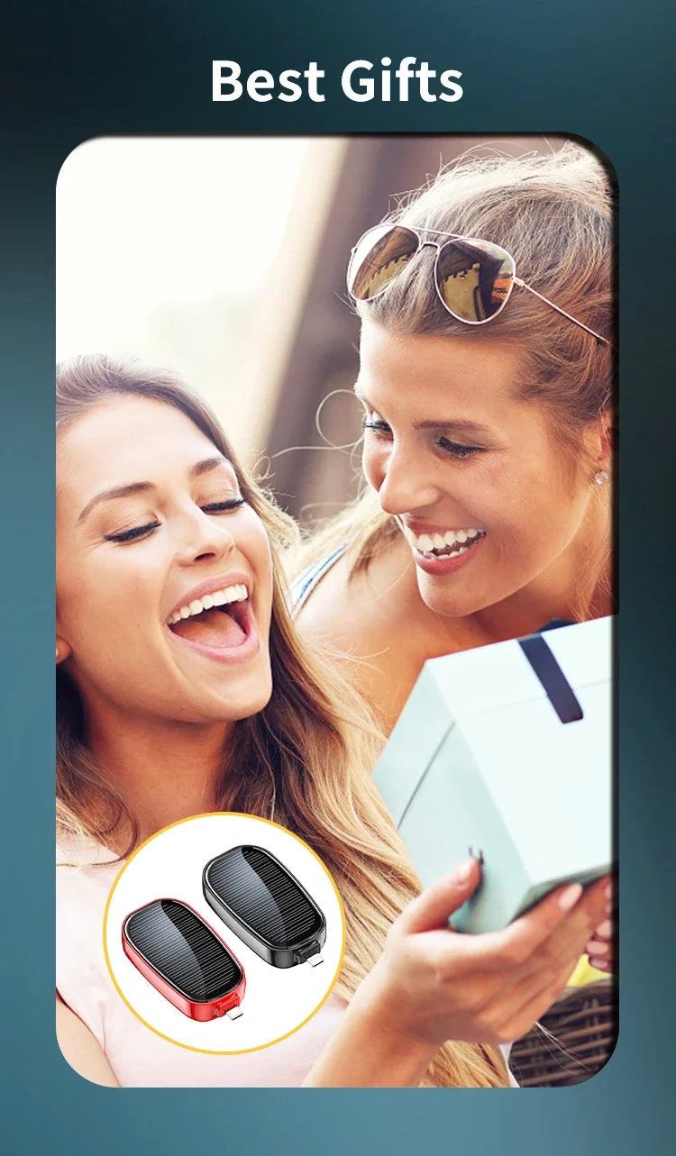 #31 Mini Solar Power Bank for Iphone and Android 1200 Mah