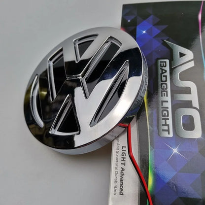 #39 🚗✨ Ilumine Seu VW: Luz de Logotipo LED Emblema 5D Universal! 11cm x 11cm ✨🚗