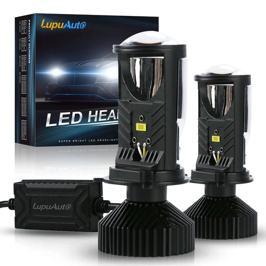 #40 Super Lâmpadas H4 led projetor para faróis automotivos